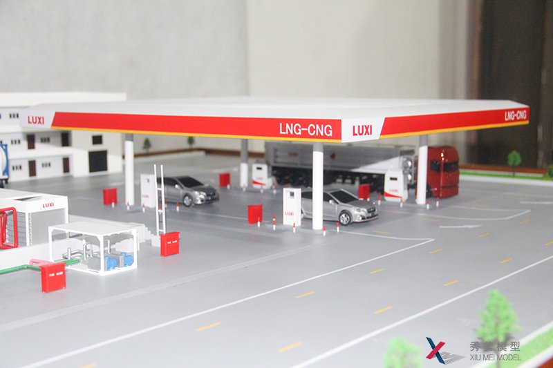 LNG-CNG加氣站模型--魯西化工集團--秀美模型沙盤(pán)定