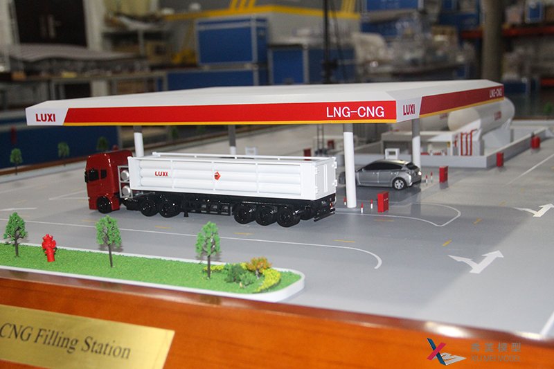 LNG-CNG加氣站模型--魯西化工集團--秀美模型沙盤(pán)定