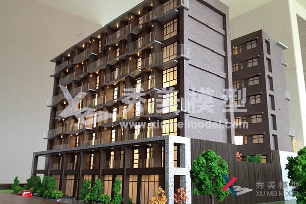 金門(mén)大樓外觀(guān)建筑模型