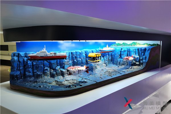展館展廳模型-廣州海洋地質(zhì)調查局模型展臺